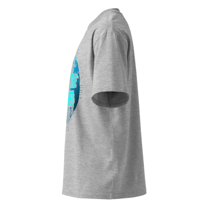 Hack The Planet – Oversized Organic High-Neck T-Shirt
