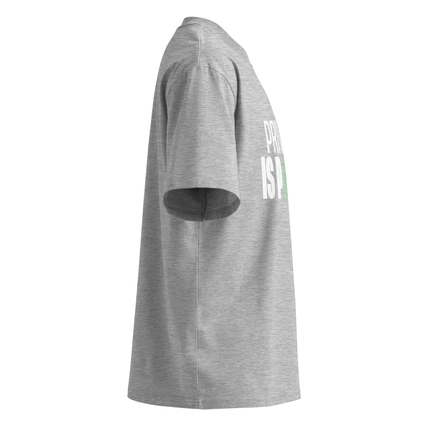 Privacy Is Power – Oversized Organic High-Neck T-Shirt
