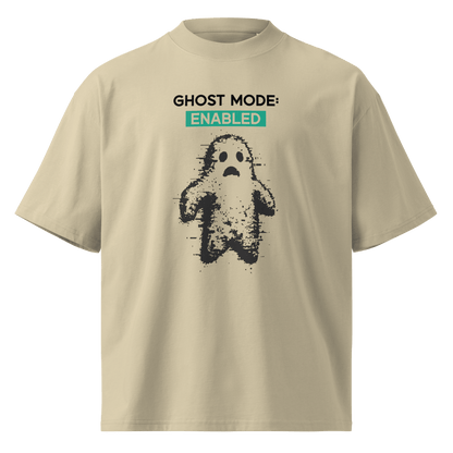 Ghost Mode: Enabled – Oversized Organic High-Neck T-Shirt