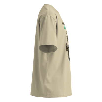 Ghost Mode: Enabled – Oversized Organic High-Neck T-Shirt