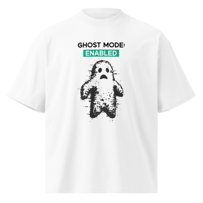 Ghost Mode: Enabled – Oversized Organic High-Neck T-Shirt