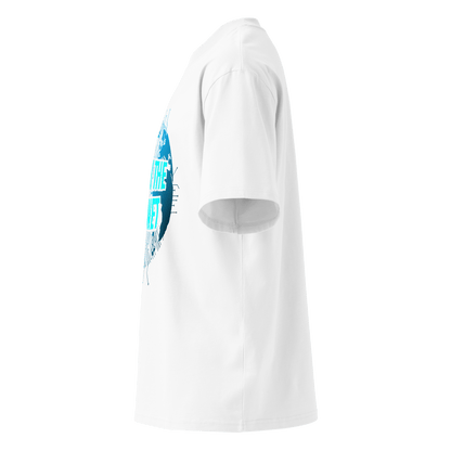 Hack The Planet – Oversized Organic High-Neck T-Shirt
