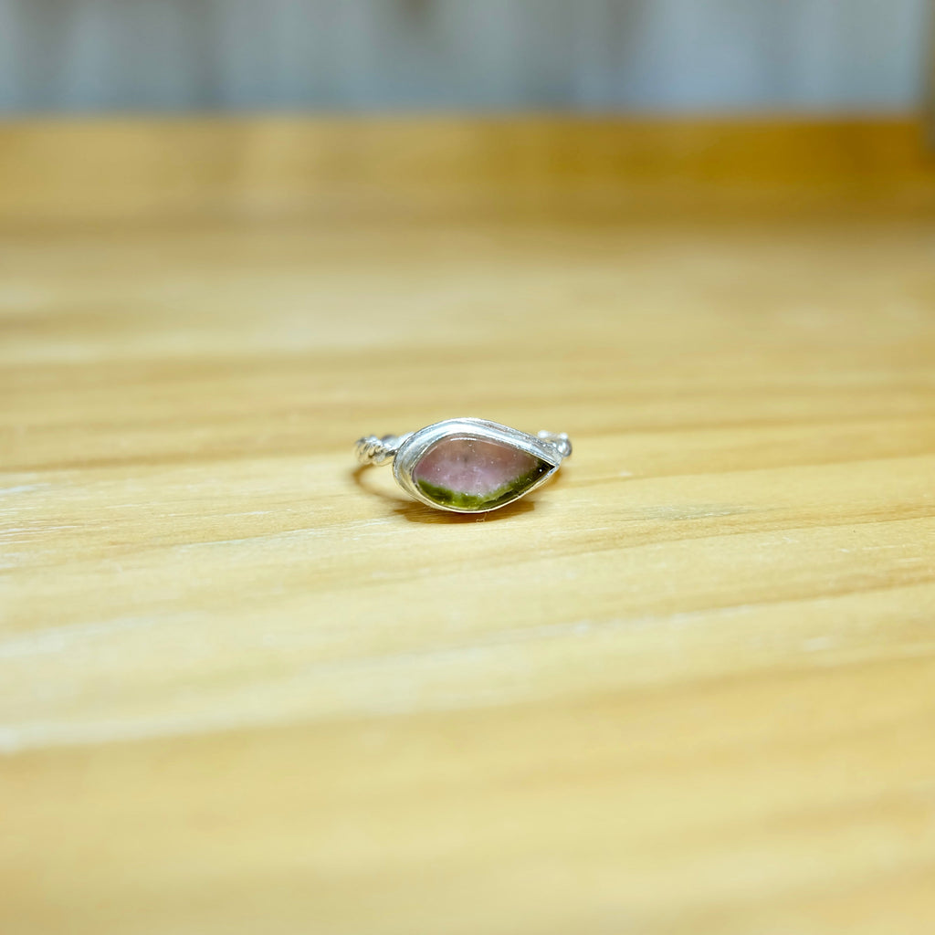 Watermelon Tourmaline Ring