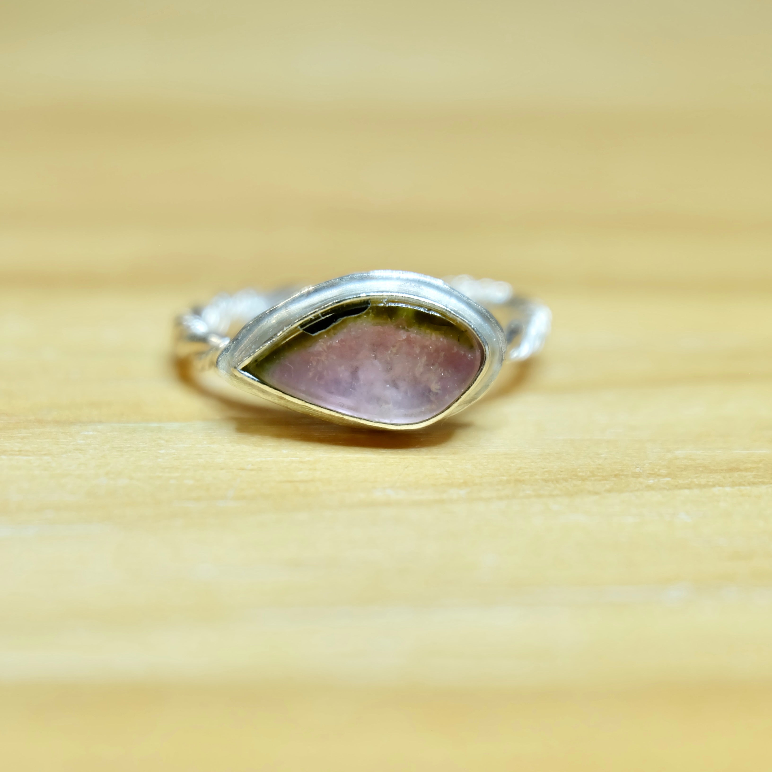 Watermelon Tourmaline Ring