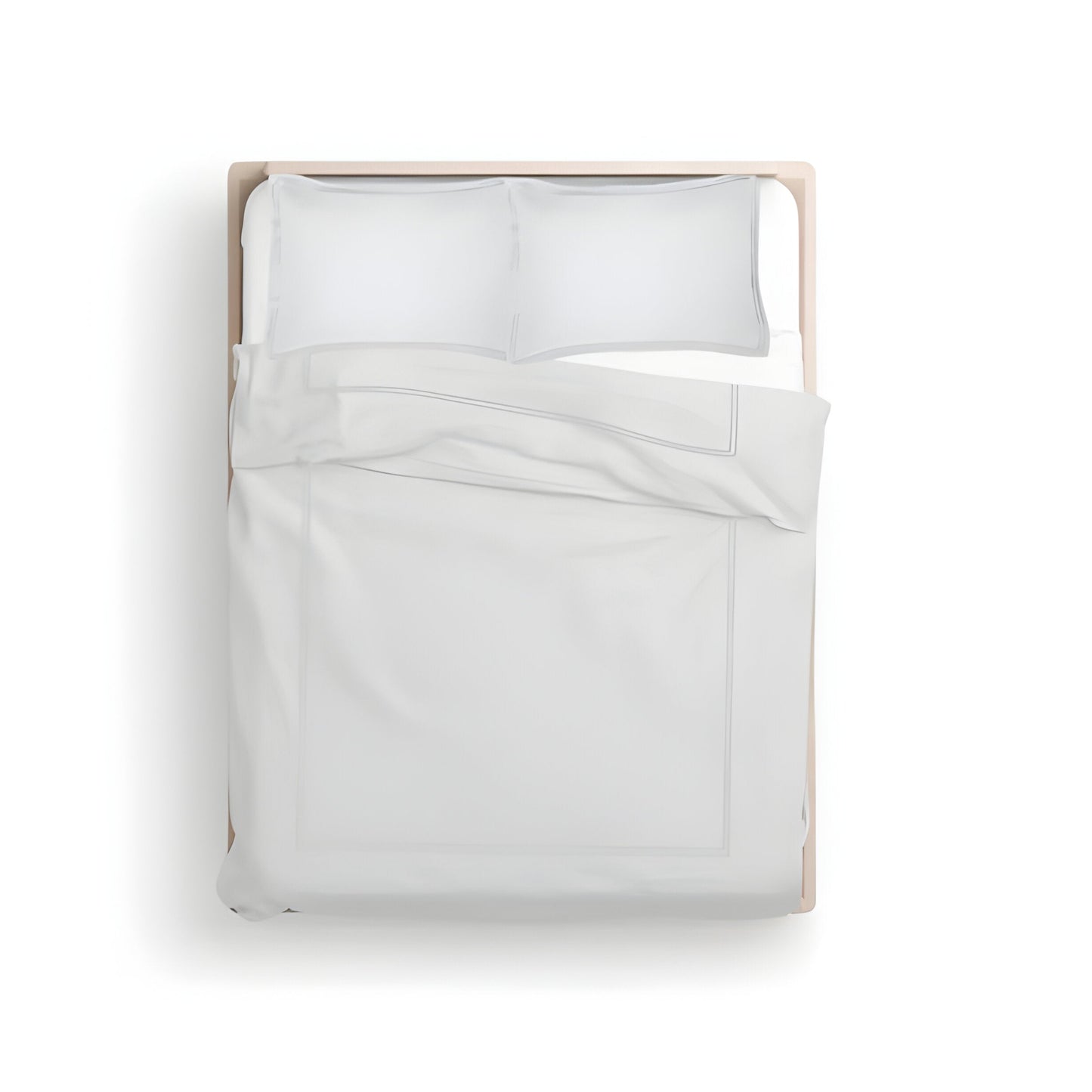 400TC Cotton Luxurious Double Embroidery Sateen Solid Duvet Cover Set