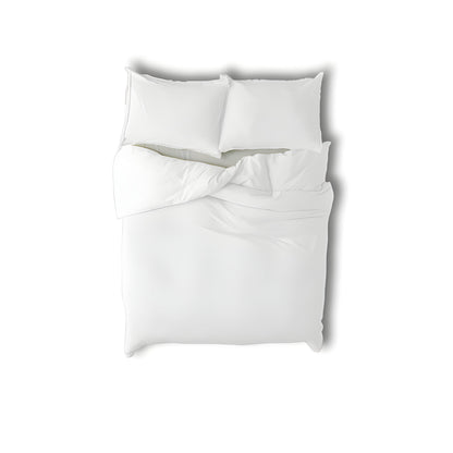 400TC Cotton Sateen Solid Fringe Duvet Cover Set
