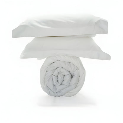 300TC Sateen Solid Organic Cotton Duvet Cover Set