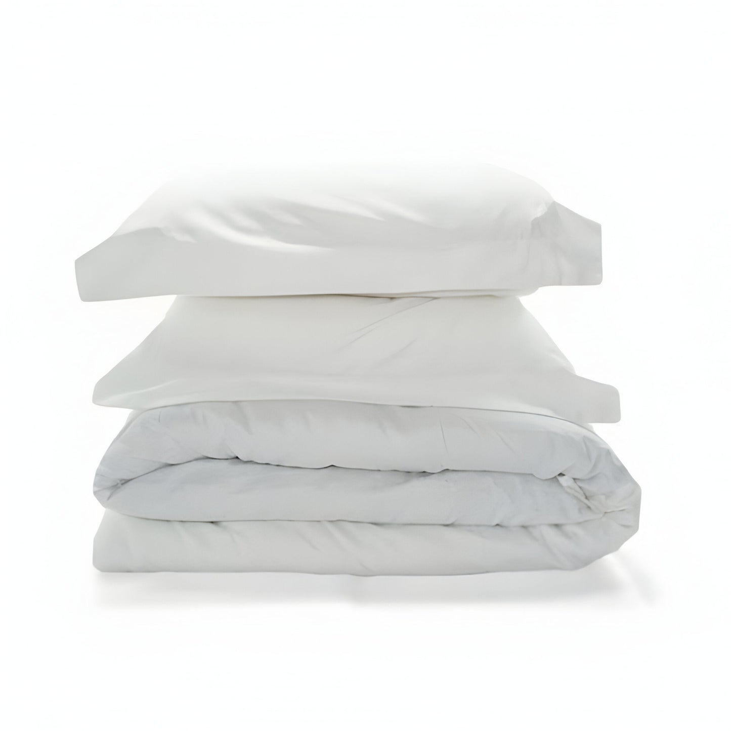 300TC Sateen Solid Organic Cotton Duvet Cover Set