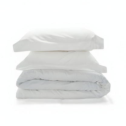 300TC Sateen Solid Organic Cotton Duvet Cover Set