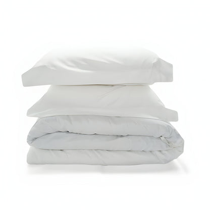 400TC Cotton Sateen Solid Duvet Cover Set