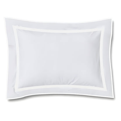 400TC Embroidery & Border Cotton Sateen Solid Duvet Cover Set