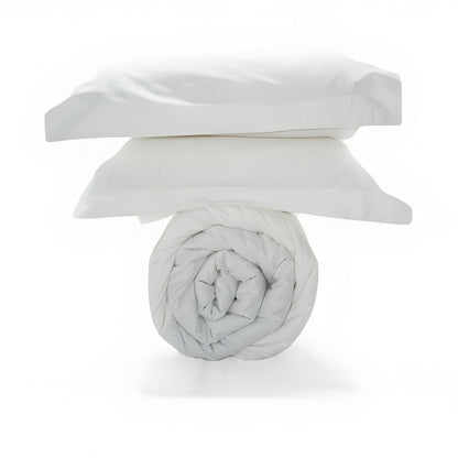 400TC Cotton Sateen Solid Duvet Cover Set