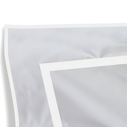 400TC Embroidery & Border Cotton Sateen Solid Duvet Cover Set