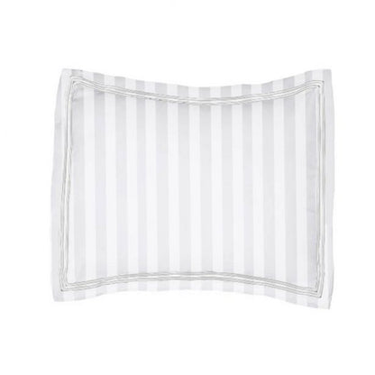 400TC Cotton Double Edge Embroidery Sateen Stripe Duvet Cover Set