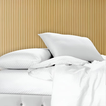 400TC Microcheck Duvet Cover Set