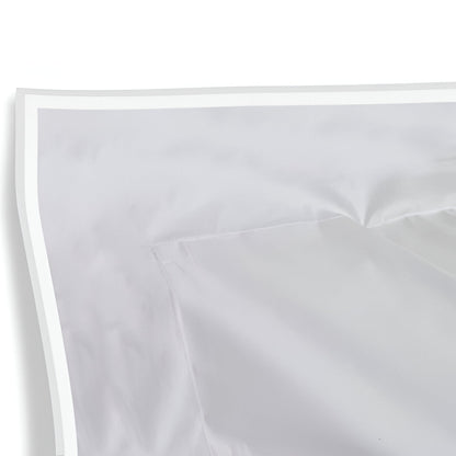 400TC Embroidery Cotton Sateen Solid Duvet Cover Set