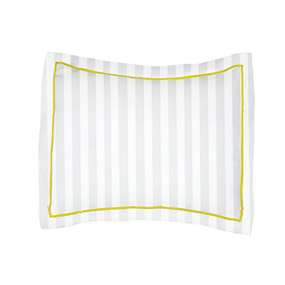 400TC Cotton Single Edge Embroidery Sateen Stripe Duvet Cover Set