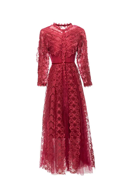 Elegant Mesh Embroidered Long Skirt for Women