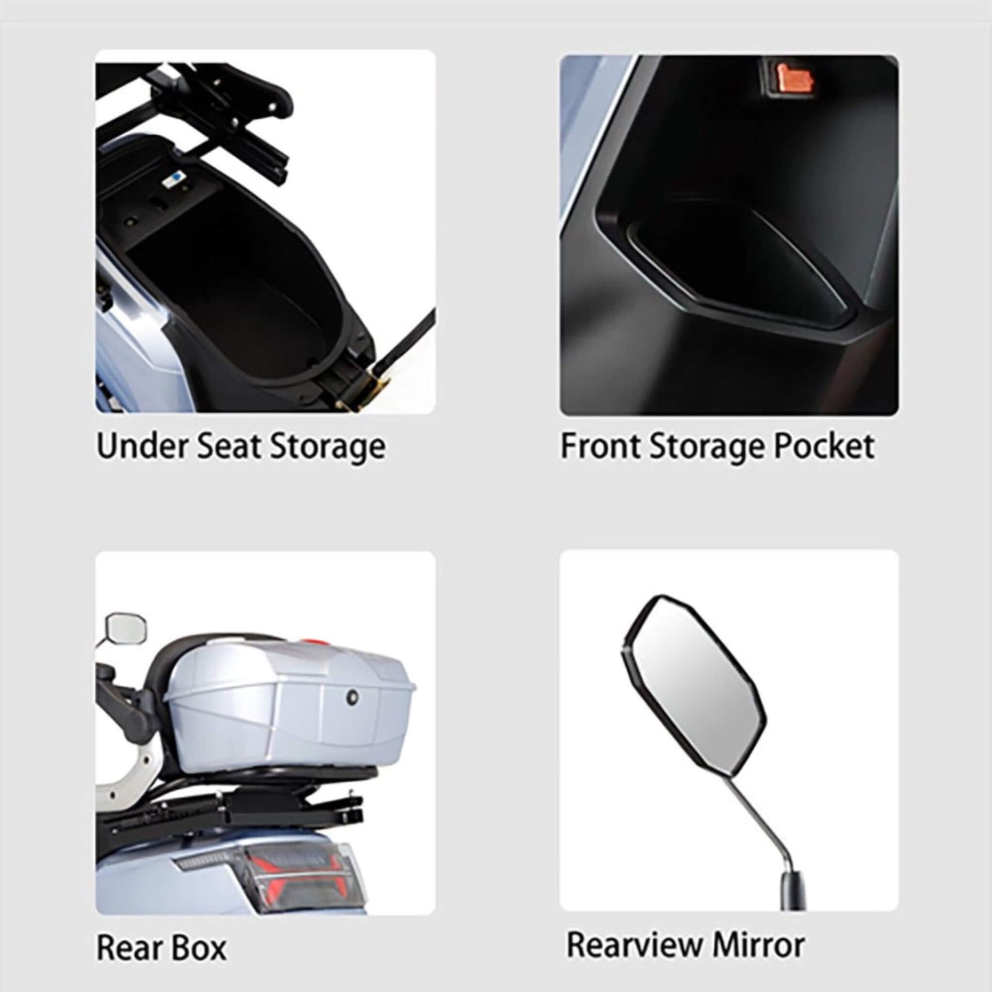 Zvg Heavy-Duty 1000W 60V/20AH 330LBS Four-Wheel All-Terrain Travel Mobility Scooter [SN-4L] (SAK97245)